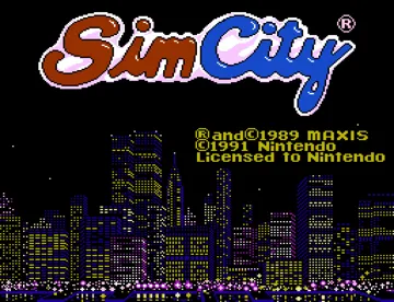 SimCity (USA) (Proto) screen shot title